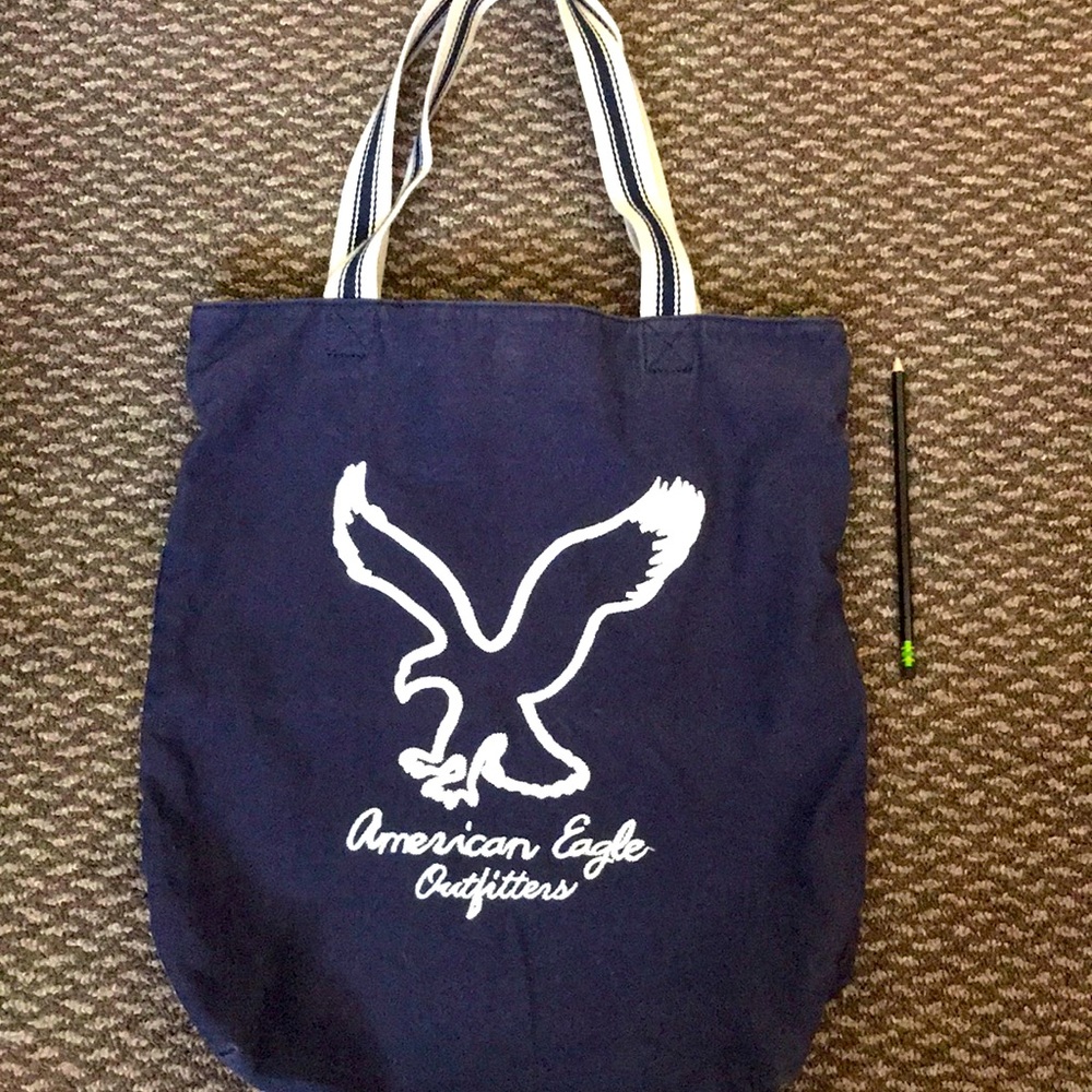 American Eagle Tote, Purse, Bag - BLUE